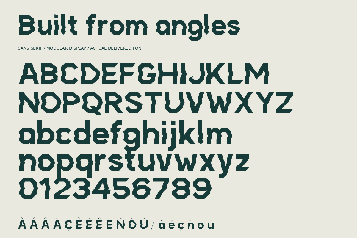 Fold Signal Faceted Modular Display, a Sans Serif Font by Colorsfav (Photo 10 of 11)