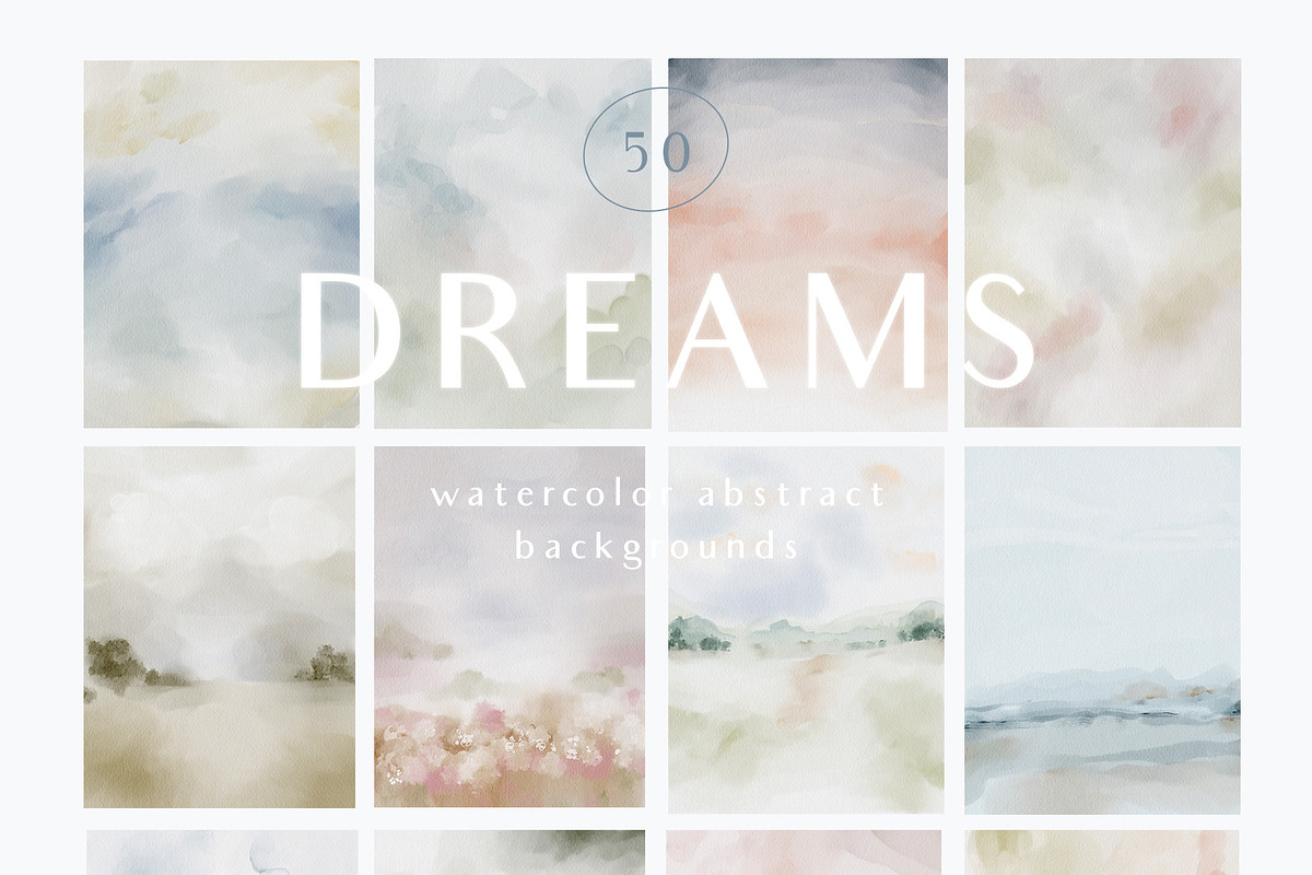 Watercolor soft Abstract Background, a Background Graphic by Grace Noboa Illustrations (Photo 5 of 17)