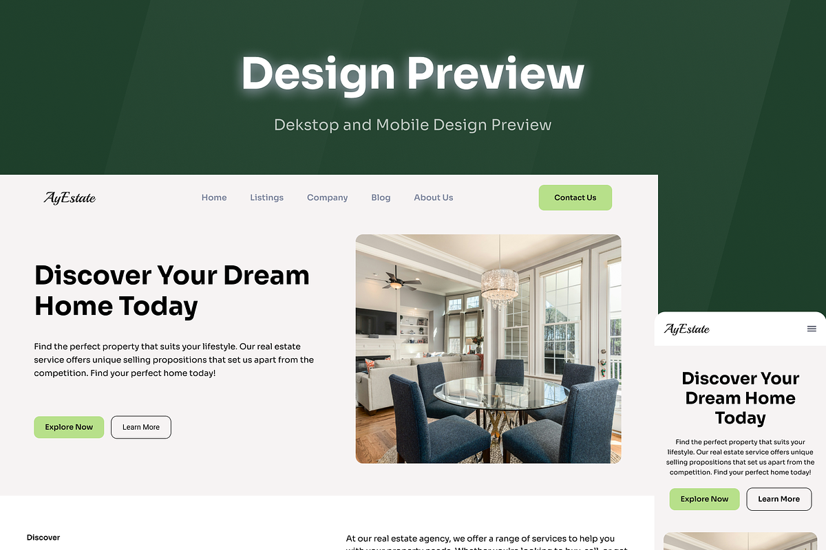 AyEstate - RealEstate Website UI Kit, an UI Kit Template by Moni Studio (Photo 4 of 6)
