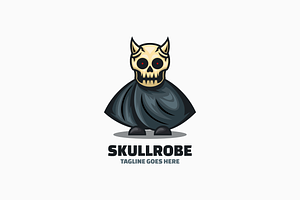 Skull Robe Mascot Cartoon Logo, a Branding & Logo Template by Artnivora.Std