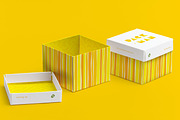 Cube Gift Box Mockup 02, a Packaging Mockup by Ktyellow (Thumbnail 3 of 3)
