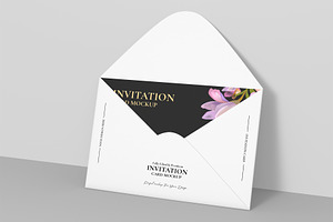 Editable Invitation Card Mockup, a Product Mockup by graphypix