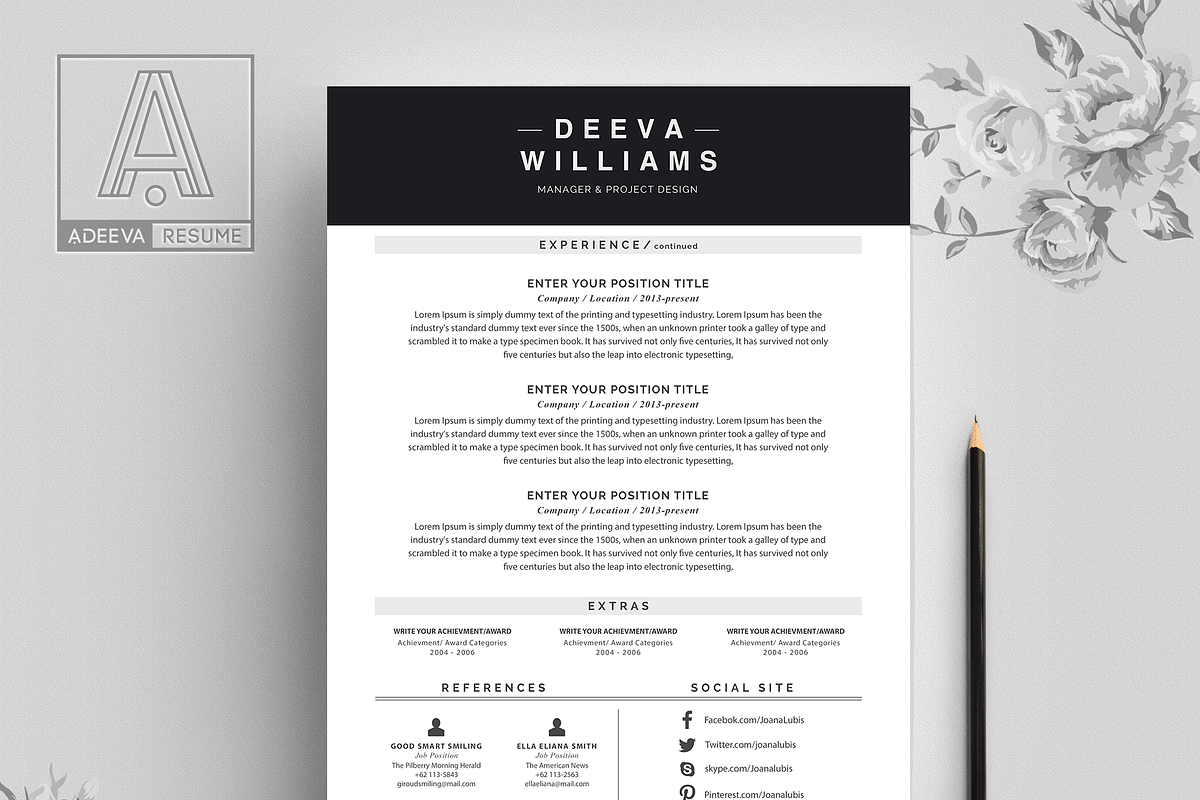 Professional Resume Template William, a Resume Template by AdeevaResume (Photo 3 of 4)