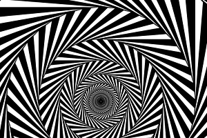 Black and white stripes illusion