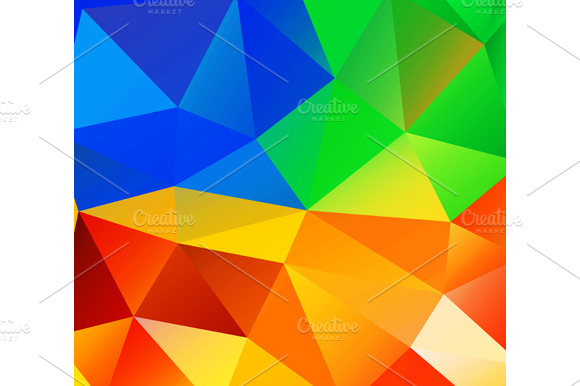 Triangle Background. Colorful Polygo