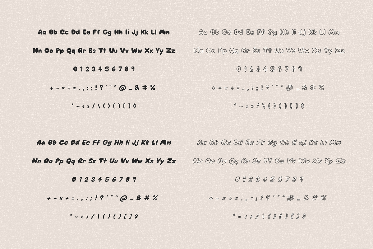 Retro bubble font - Puppy Lov Soda, a Handwritten Font by ZoloDesignHub (Photo 4 of 9)