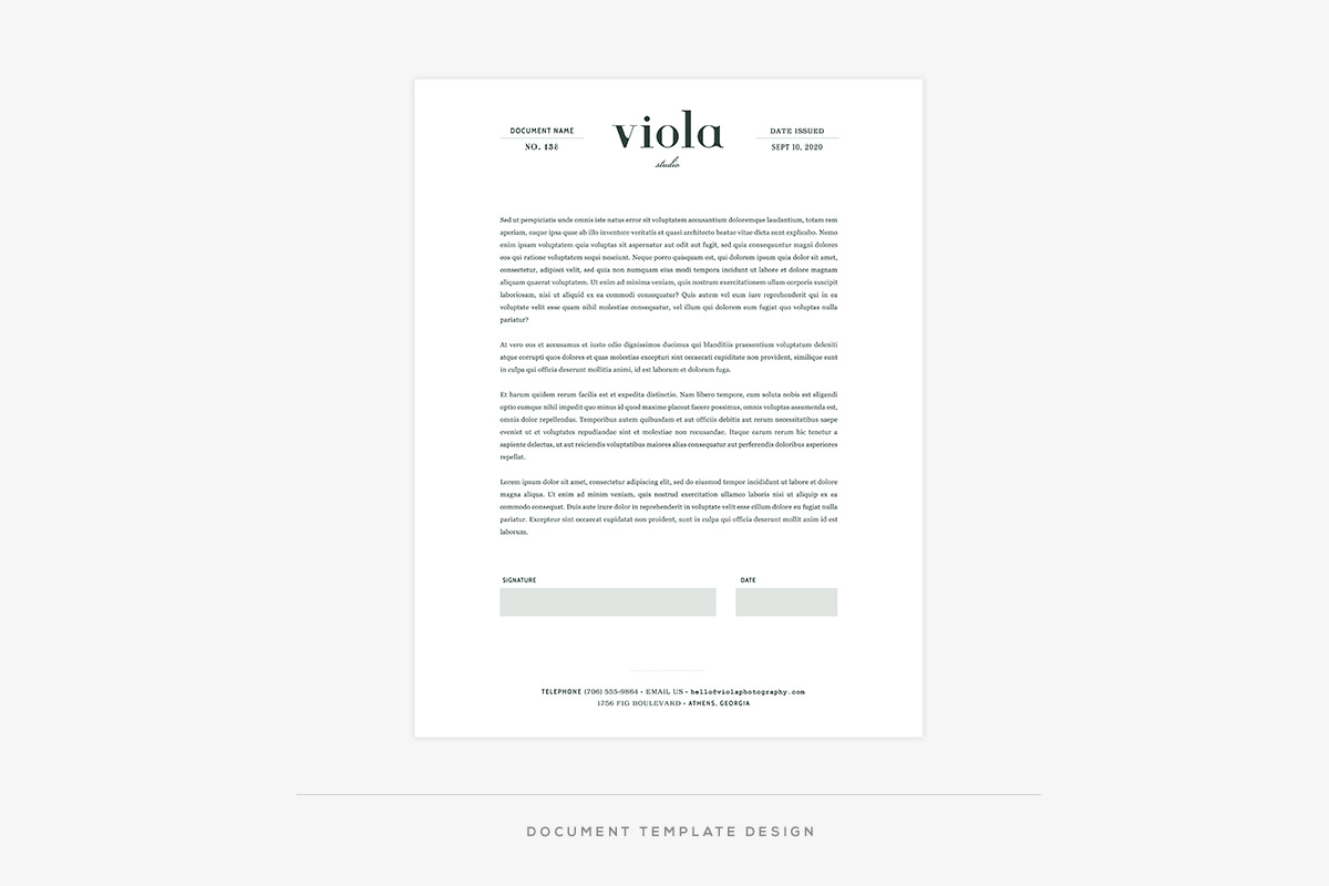 Viola II Welcome Packet, a Stationery Template by Red Met Yellow Creative (Photo 4 of 11)