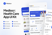 Mediocr: Health Care App UI Kit, an UI Kit Template by keffidesign (Thumbnail 1 of 8)