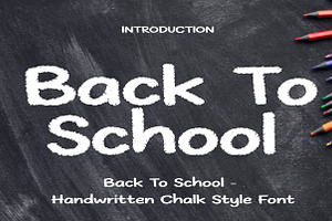 Back To School, a Handwritten Font by Wow Magic