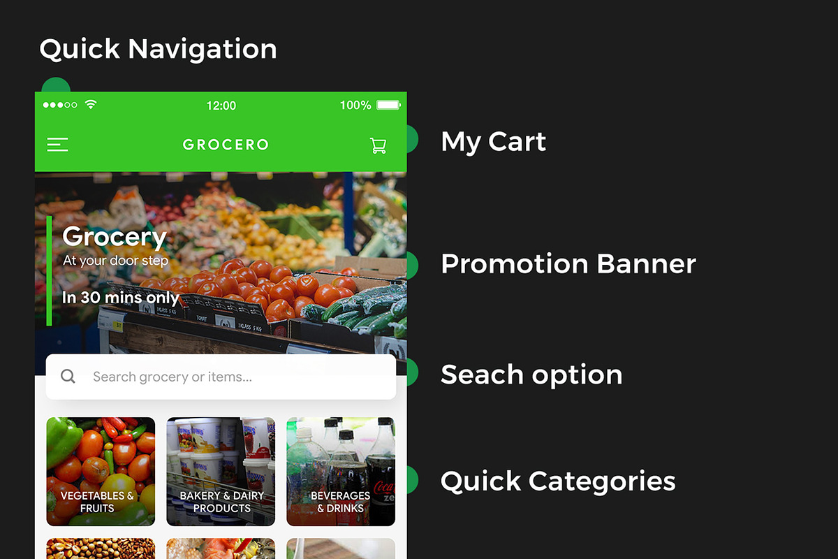 Grocery Ordering App | Grocero preview 3