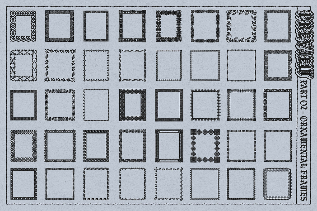Illustrator Frames Brushes, a Brush Add-On by MiksKS (Photo 19 of 21)