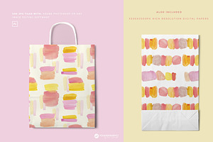 Candy Bar Watercolor Patterns