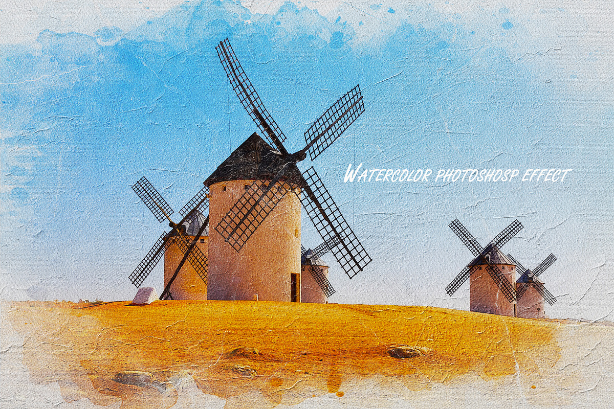 Watercolor Photoshosp Effect, an Action Add-On by 3d_model_tifotizi (Photo 1 of 2)