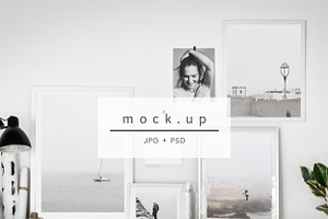 Gallery Wall mockup, mockup