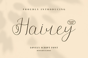 Hairey Script Fonts