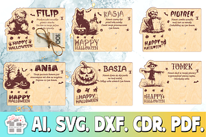 Halloween money voucher laser cut