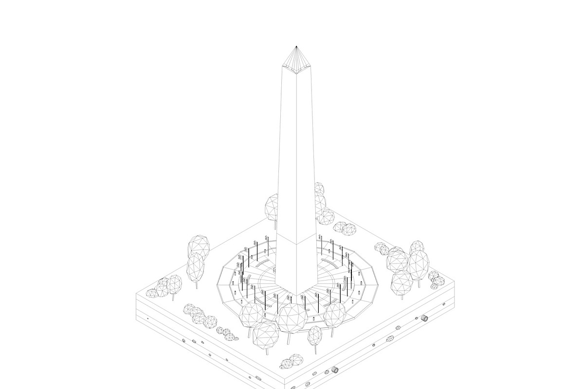 Cartoon Low Poly USA Landmarks Pack, an Architecture 3D Model by Anton Moek (Photo 4 of 15)