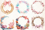 Coquette Coastal Summer Frame Bundle, an Illustration by Libby Wishes (Thumbnail 3 of 7)