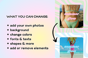 Retro Summer Instagram Templates