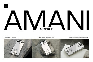 AMANI IPhone Mockup Collection Vol.1