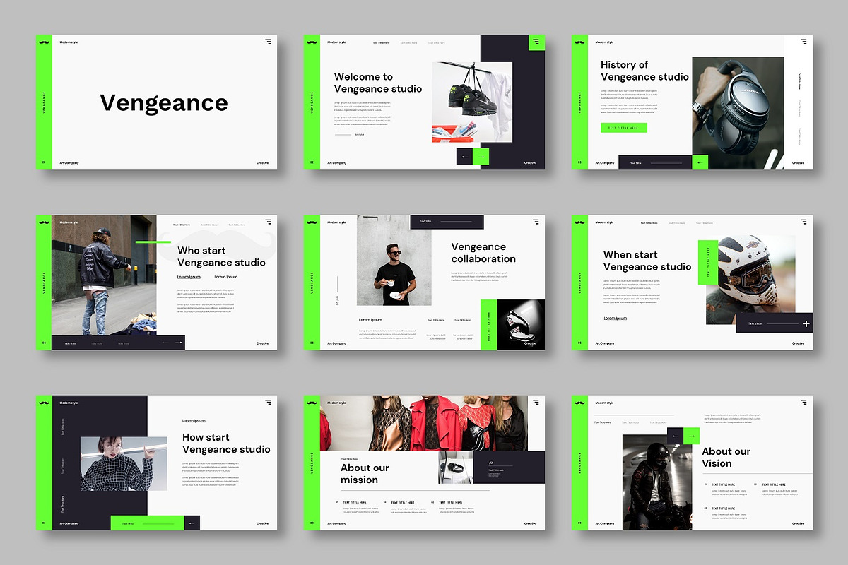 Vengeance - Business Google Slide, a Presentation Template by Dens Creative Studio (Photo 2 of 6)