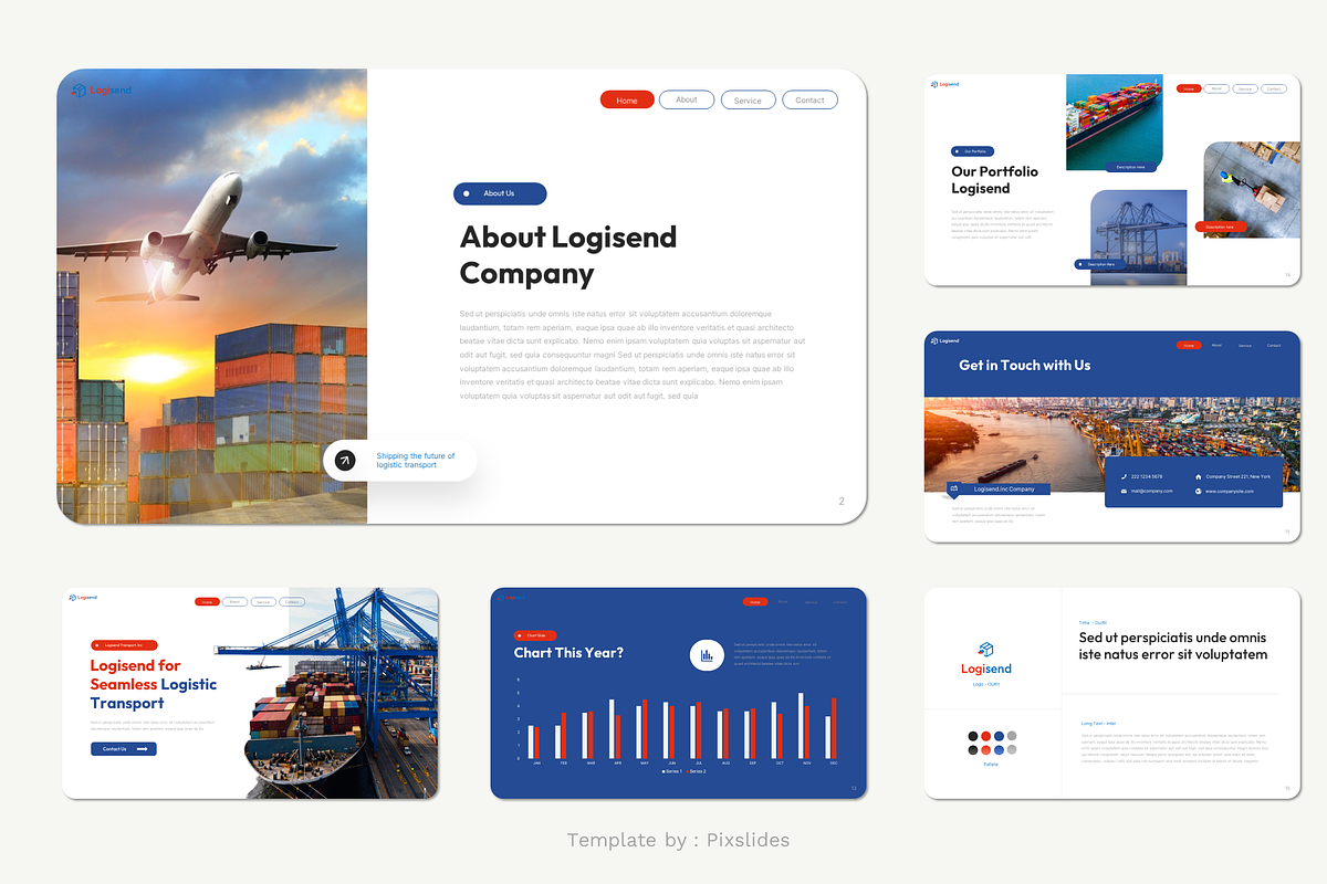 Logisend - Logistic Powerpoint, a Presentation Template by Pixslides (Photo 4 of 4)