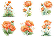 Whimsical Easter Flowers Clipart Png, an Illustration by Sublimation Artist (Thumbnail 6 of 7)