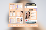 Skincare Social Media Templates, a Social Media Template by Adored Templates (Thumbnail 1 of 10)