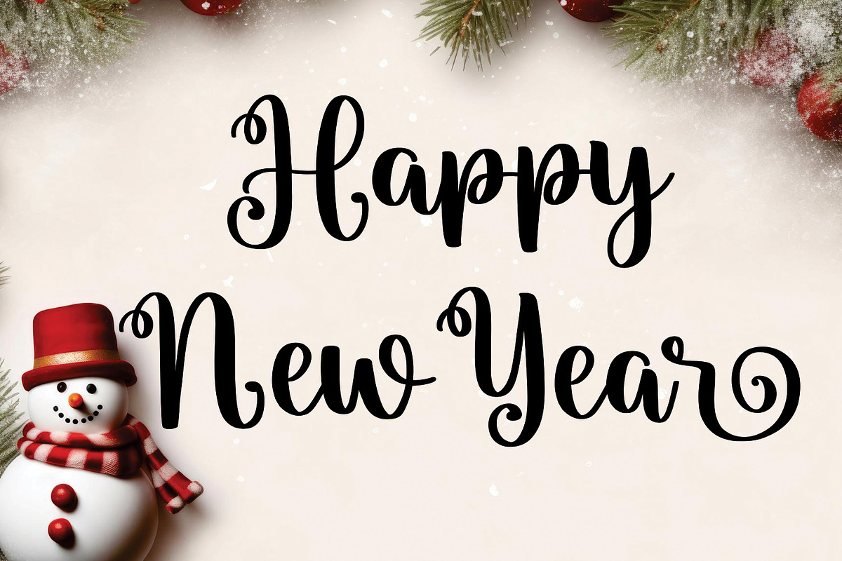 Christmas Wishes, a Script Font by Mozatype (Photo 3 of 7)
