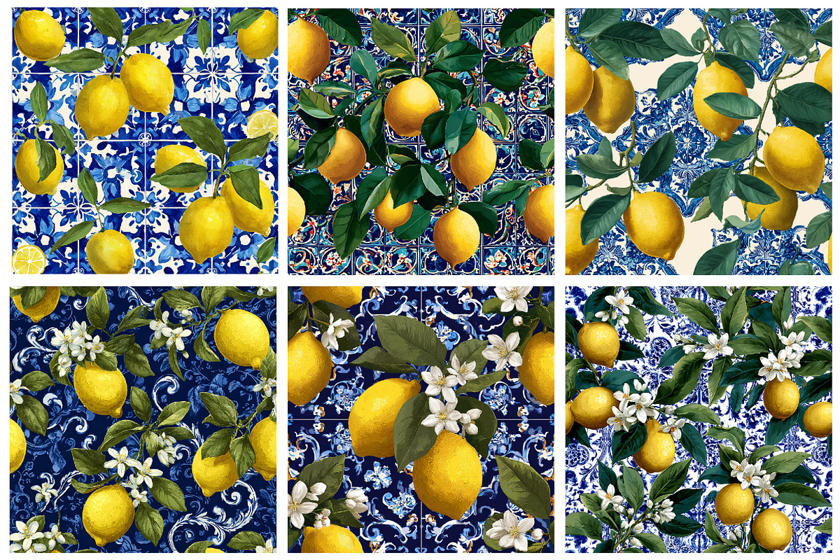 Watercolor Summer Lemon Background, an Illustration by DreamArtGraphic (Photo 5 of 5)