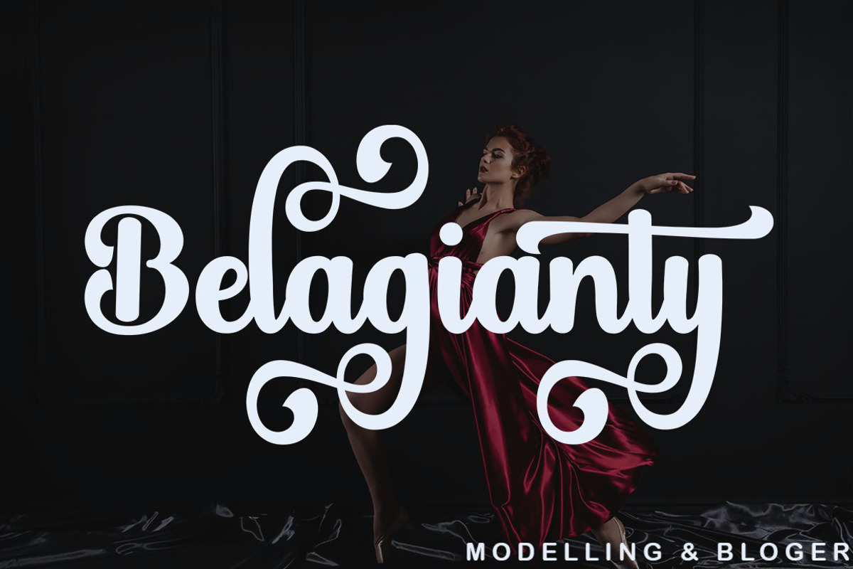 Bentagon Script, a Script Font by Mr.johncreative.co (Photo 4 of 8)