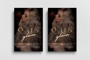 Queen Of The Glam Flyer Template