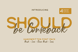Should Be Comeback - Handwritten