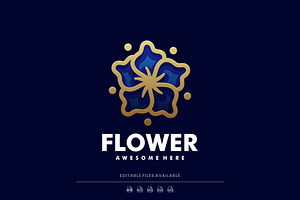 Flower Line Art Logo