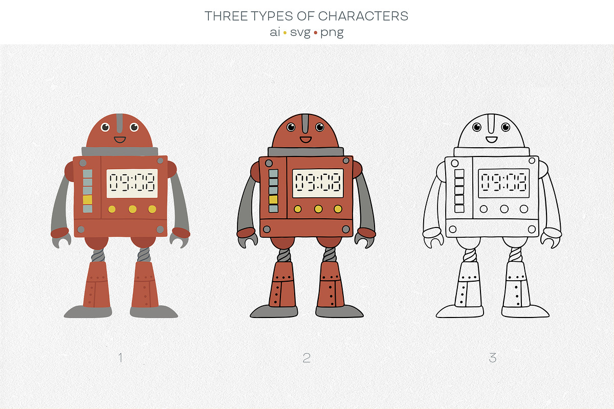 ROBOTS creator + SVG, a Decorative Illustration by Alina Mubarak (Photo 8 of 8)