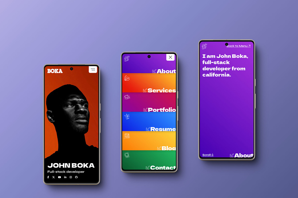Boka - portfolio and resume template, a Bootstrap Template by SLICEmyPAGE (Photo 6 of 13)