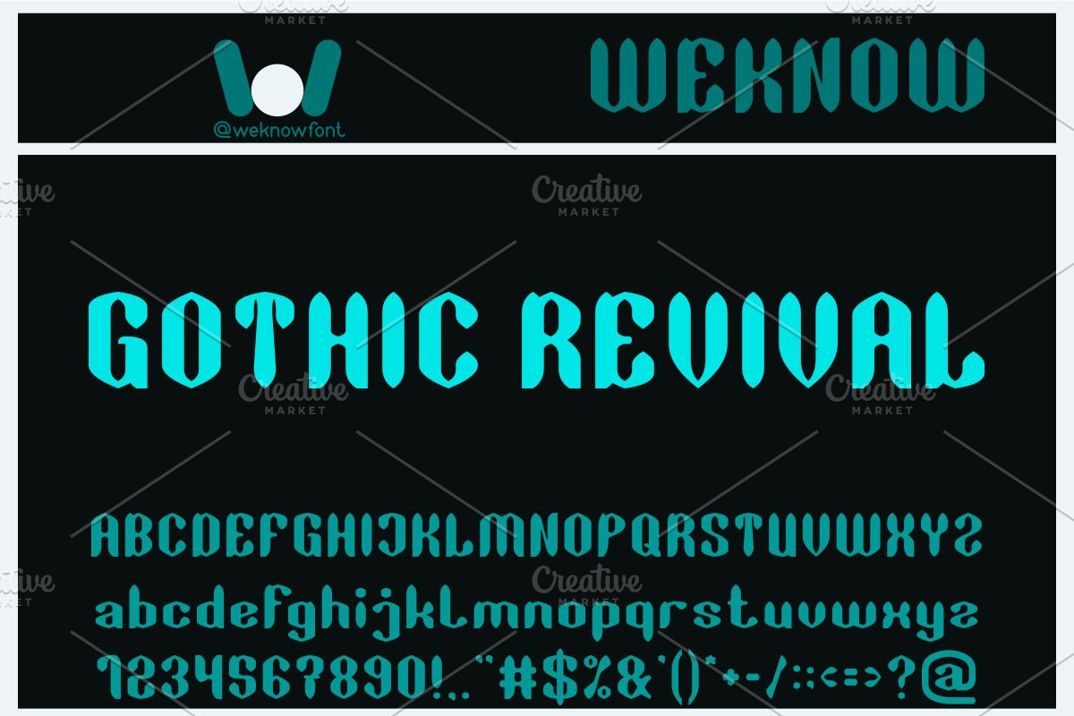 Gothic Revival font, a Font by weknow (Photo 1 of 8)