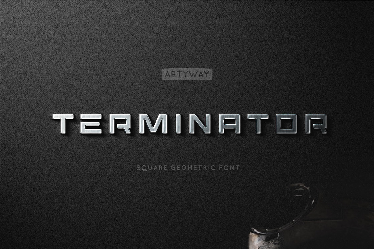 Simple Geometric Font