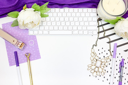 Feminine Purple Stock Photo