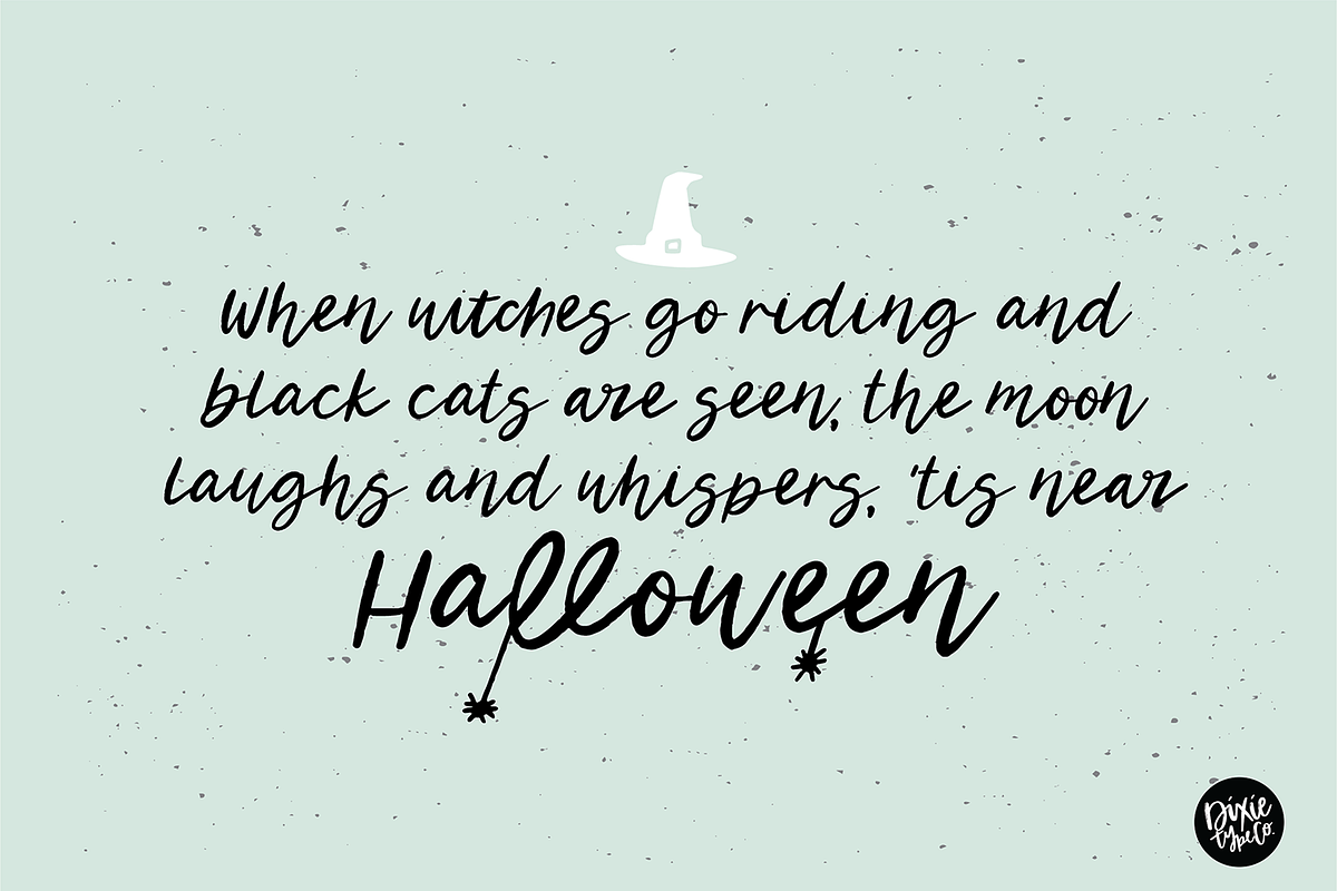 WITCHY a Halloween Script Font, a Script Font by Blush Font Co. (Photo 5 of 6)