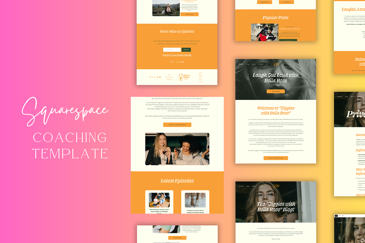 Podcast Squarespace Template, a Squarespace Template by Lumina Alchemy (Photo 3 of 10)