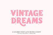 Vintage Dreams Font, a Slab Serif Font by Miss Tiina (Thumbnail 1 of 5)
