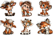 Cute Animals Clipart, an Animal Illustration by DreamArtGraphic (Thumbnail 4 of 5)