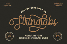 StringLabs - Monoline Retro Font