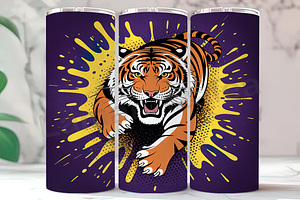 Abstract Modern Tiger Tumbler, an Arts & Entertainment Photo by LamanAzalea