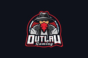 Outlaw Mascot Logo Template, a Branding & Logo Template by HasnainGFX (Thumbnail 3 of 3)
