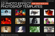 12 Photo Effect Templates, a Layer Style Add-On by iDoodle Studio (Thumbnail 1 of 6)