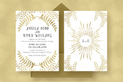 Gold Wedding Invitation Suite, an Invitation Template by Knotted Design (Thumbnail 2 of 5)