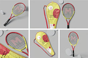 Tennis Racket Mockups, a Product Mockup by megostudi0 (Thumbnail 1 of 7)