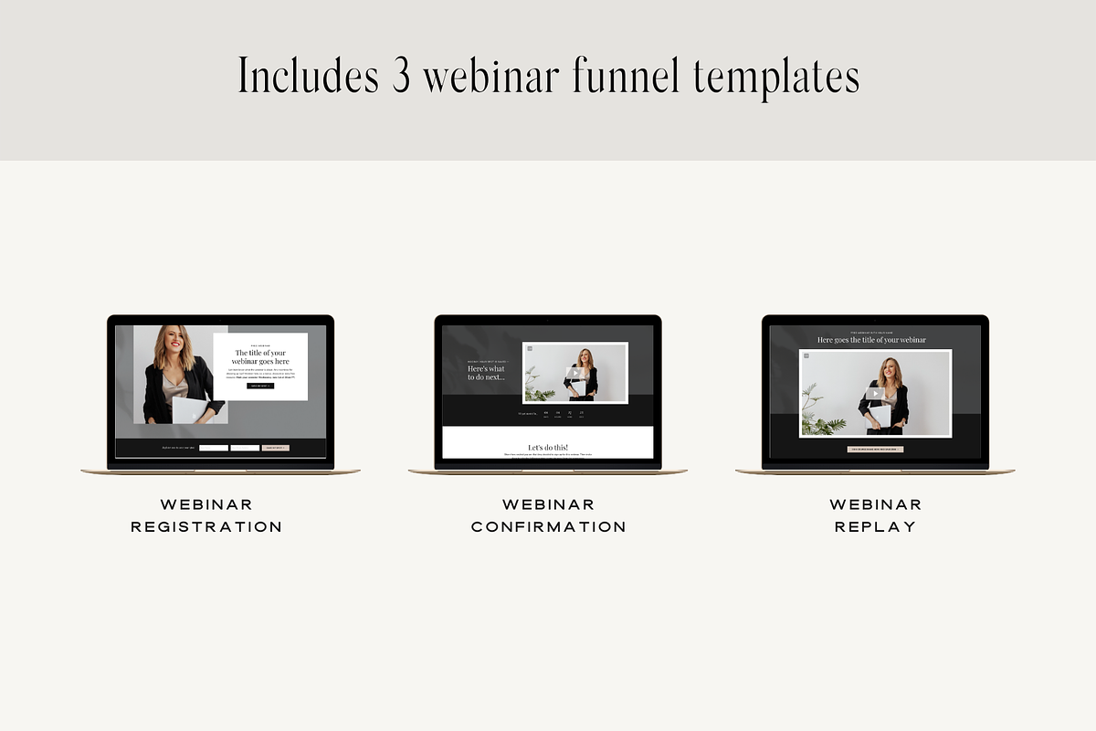Kajabi Template Webinar Bundle, a Landing Page Template by Pixel & Flow (Photo 2 of 10)
